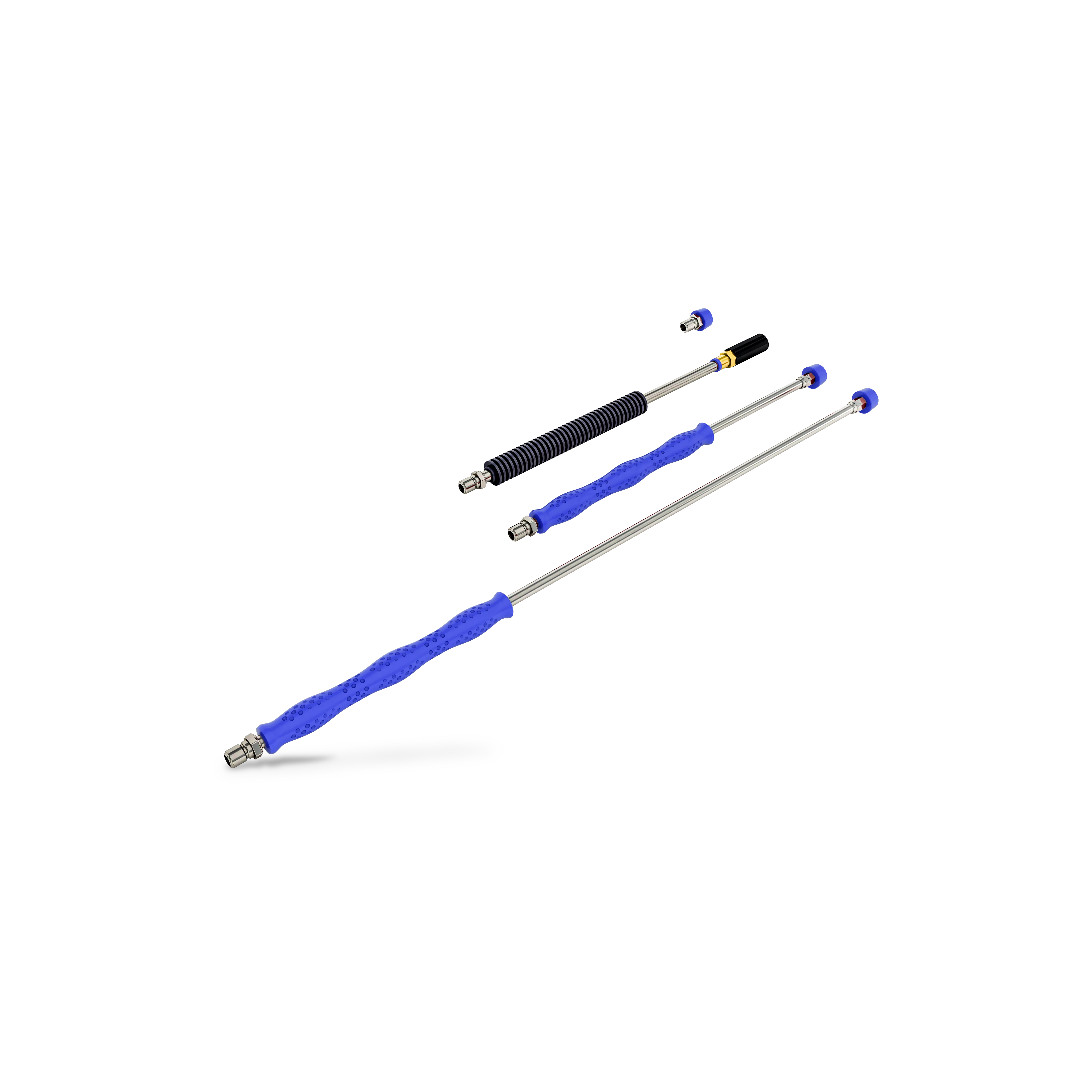 Kit lance System Color blu media pressione con aria compressa
