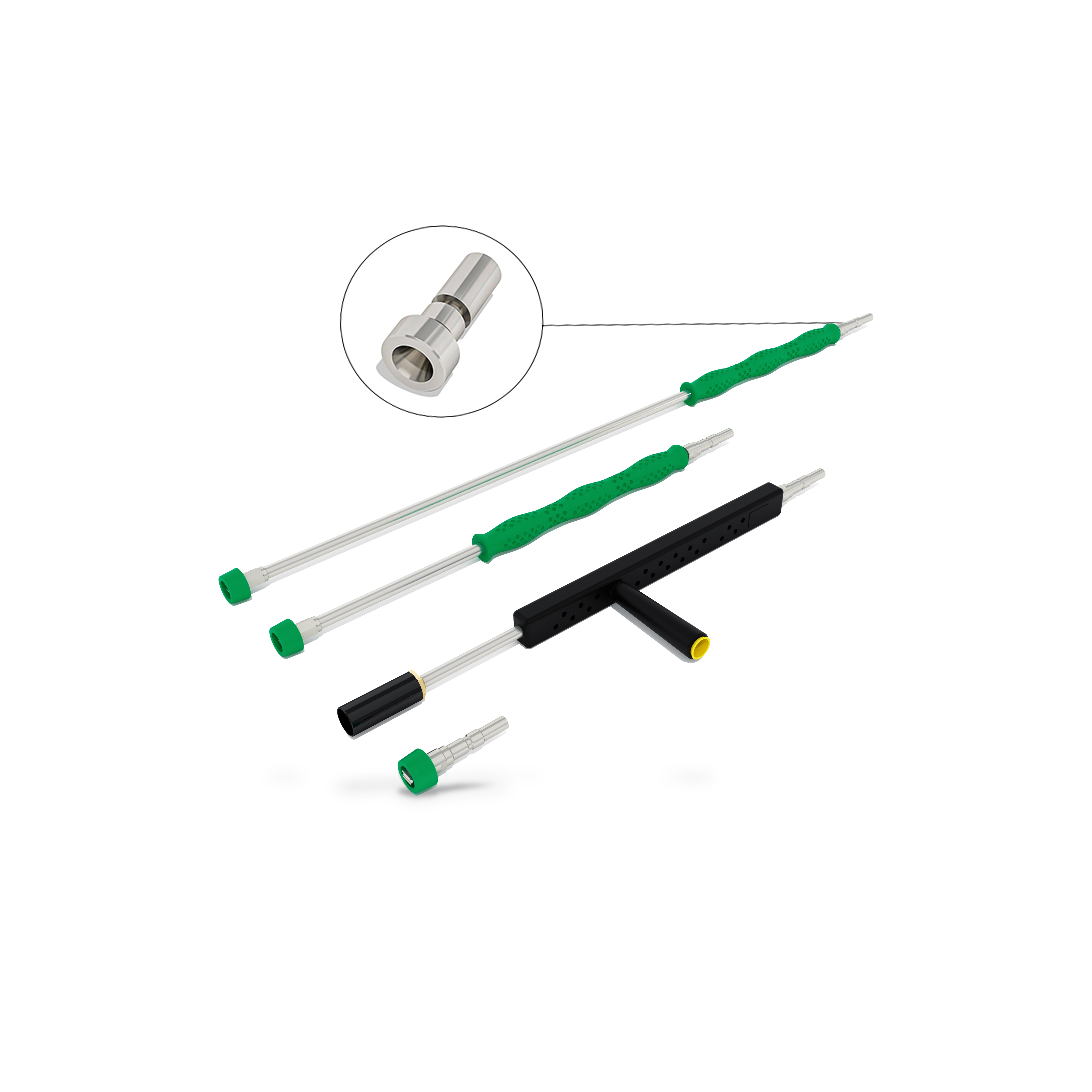 Kit lance System Color verde multipressione senz’aria compressa