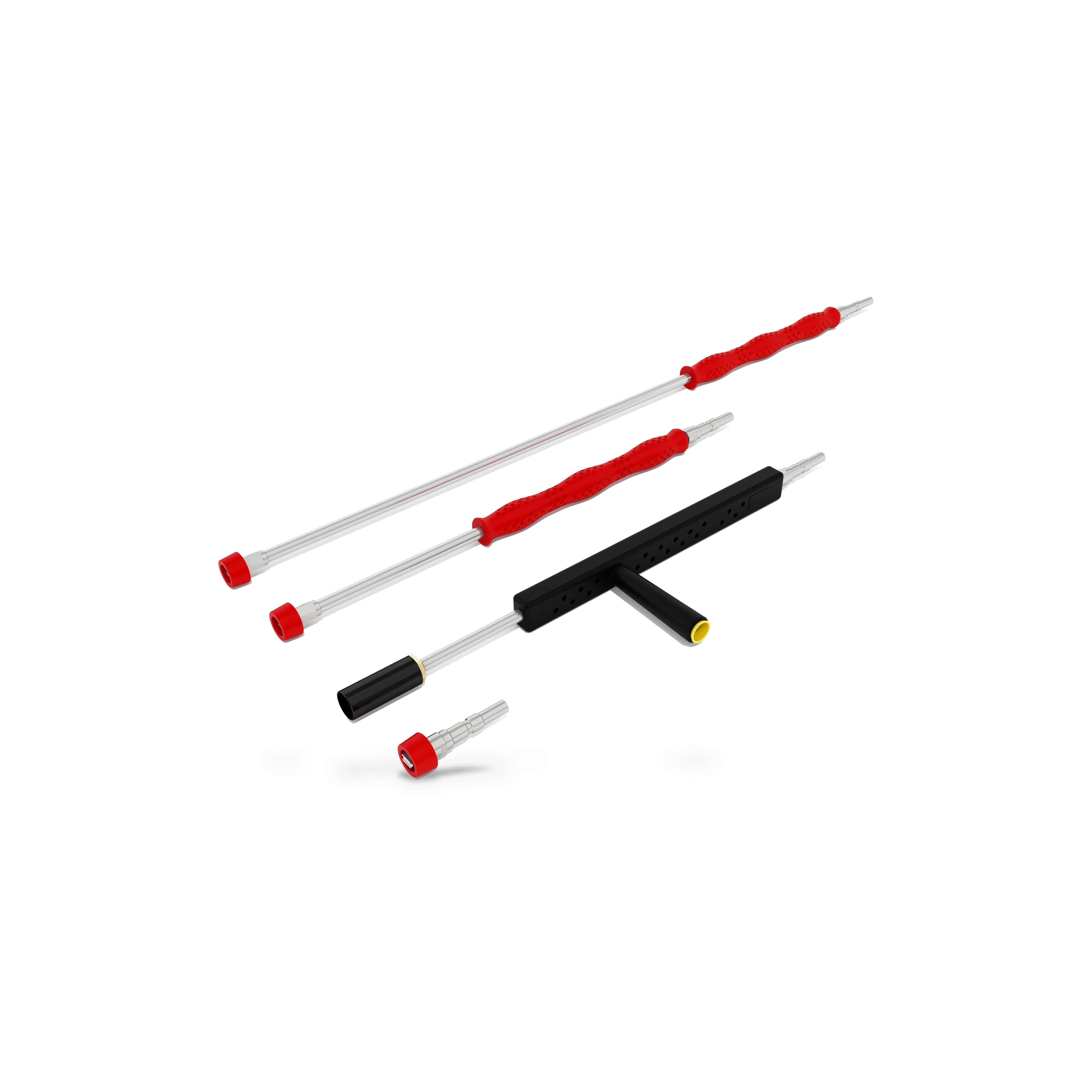 Kit lance System Color rosso alta pressione senz’aria compressa